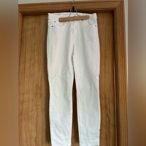 Gap White True Skinny High Rise Denim Jeans 29 8 Regular
